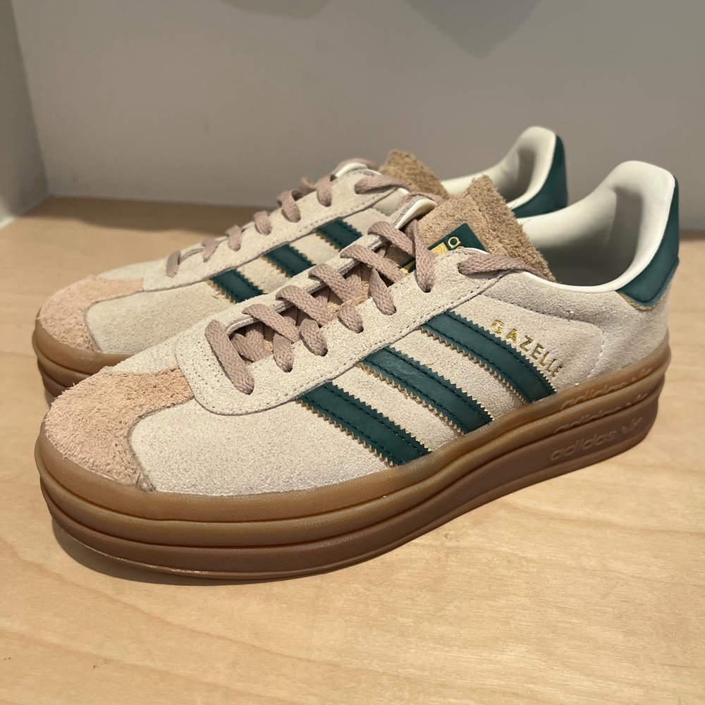 Adidas Gazelle Bold Cream Collegiate Green